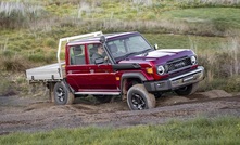  Toyota has released pricing details for its 70 Series LandCruiser utes. Photo courtesy Toyota.