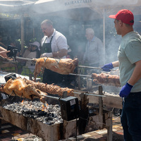 GREEK-ATHENS-EASTER SUNDAY-ROAST LAMB