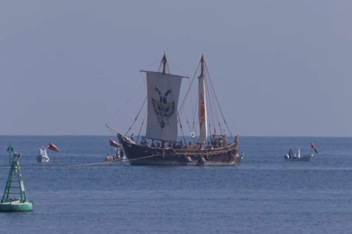 Stitched sailing vessel INSV 'Kaundinya' successfully concludes historic 18-day voyage to Muscat