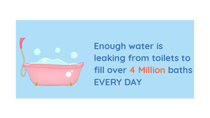 Did you know that over 4% of UK toilets are leaking?
