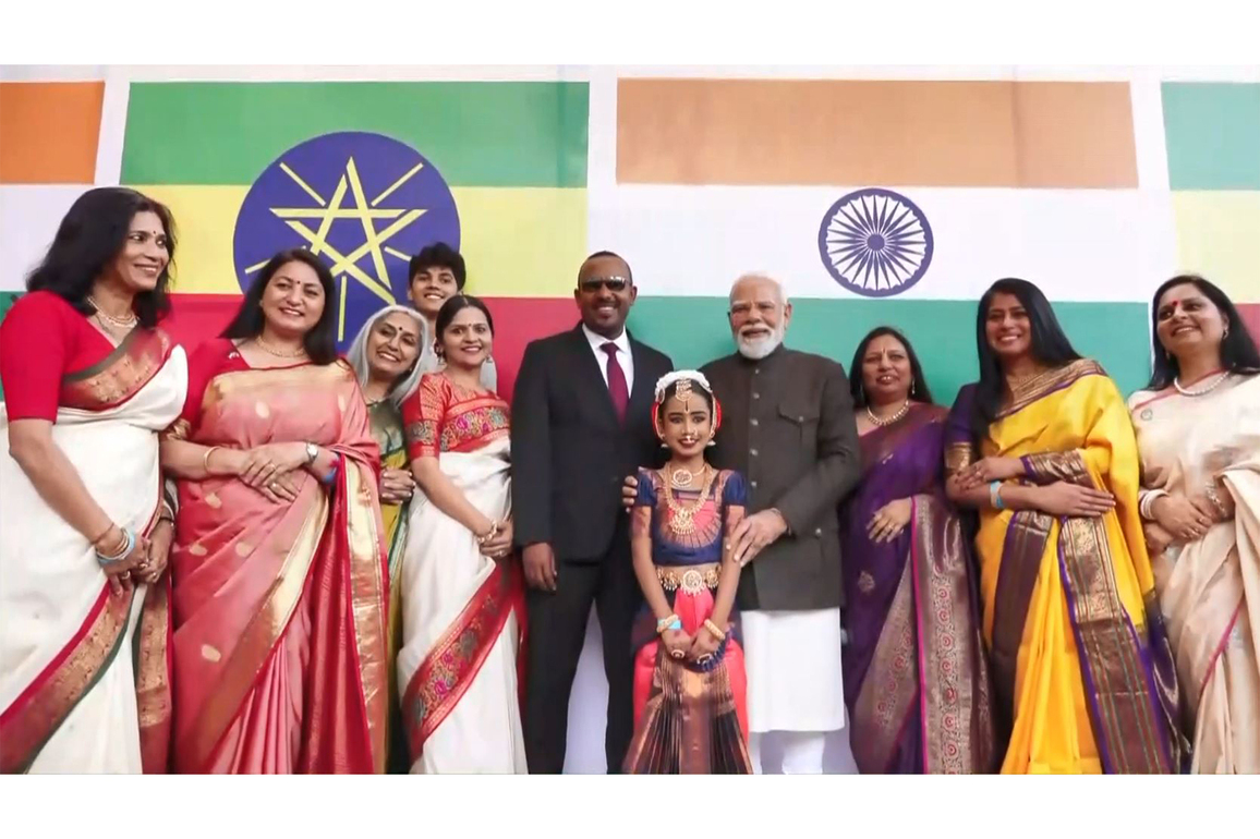 PM Modi interacts with Indian diaspora in Addis Ababa
