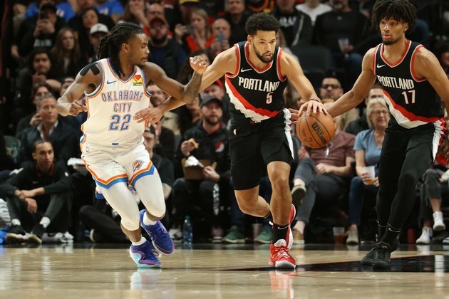 Thunder run wild vs. Blazers for 5th straight win