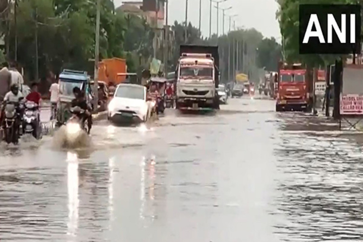 Uttar Pradesh's Hapur city faces severe waterlogging after heavy rainfall