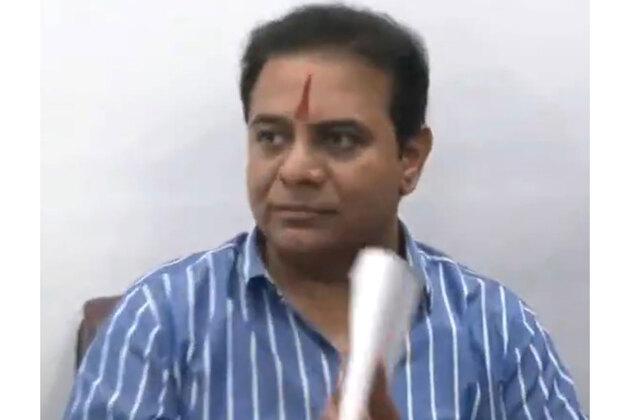 BRS working president KTR arrives at Telangana Bhawan ahead of SIT phone-tapping probe