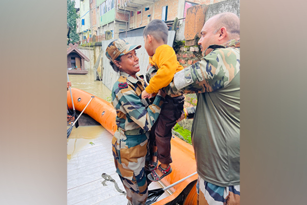 Assam Rifles continues flood relief efforts on the third day of Operation Jalrahat-II
