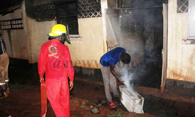 Fire guts Jinja school dormitory Fire guts Jinja school dormitory