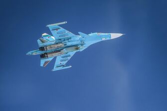 Moment NATO intercepts six Russian warplanes over the Baltic in tense aerial stand-off
