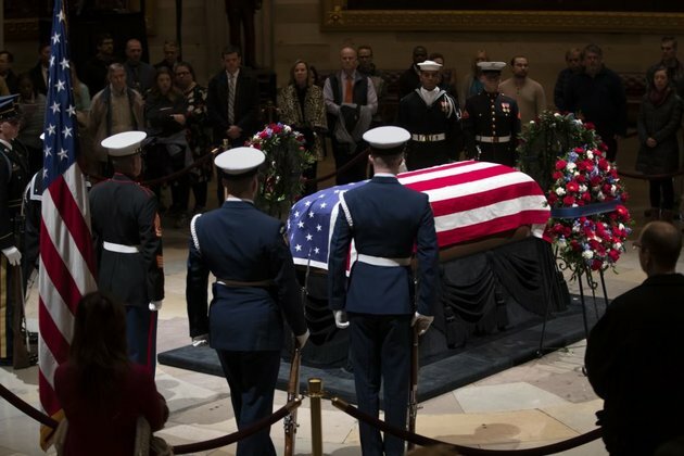 US Bidding Farewell to President George HW Bush