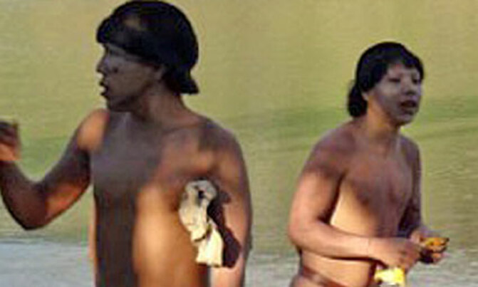 Isolated indigenous make contact with outside world Isolated indigenous make contact with outside world
