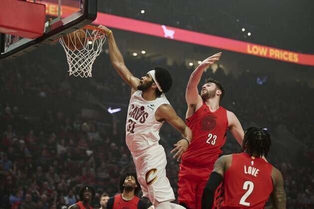 Jarrett Allen erupts for 40 as Cavaliers defeat Trail Blazers
