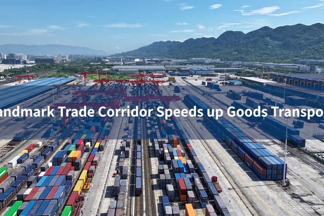 Landmark trade corridor speeds up goods transport