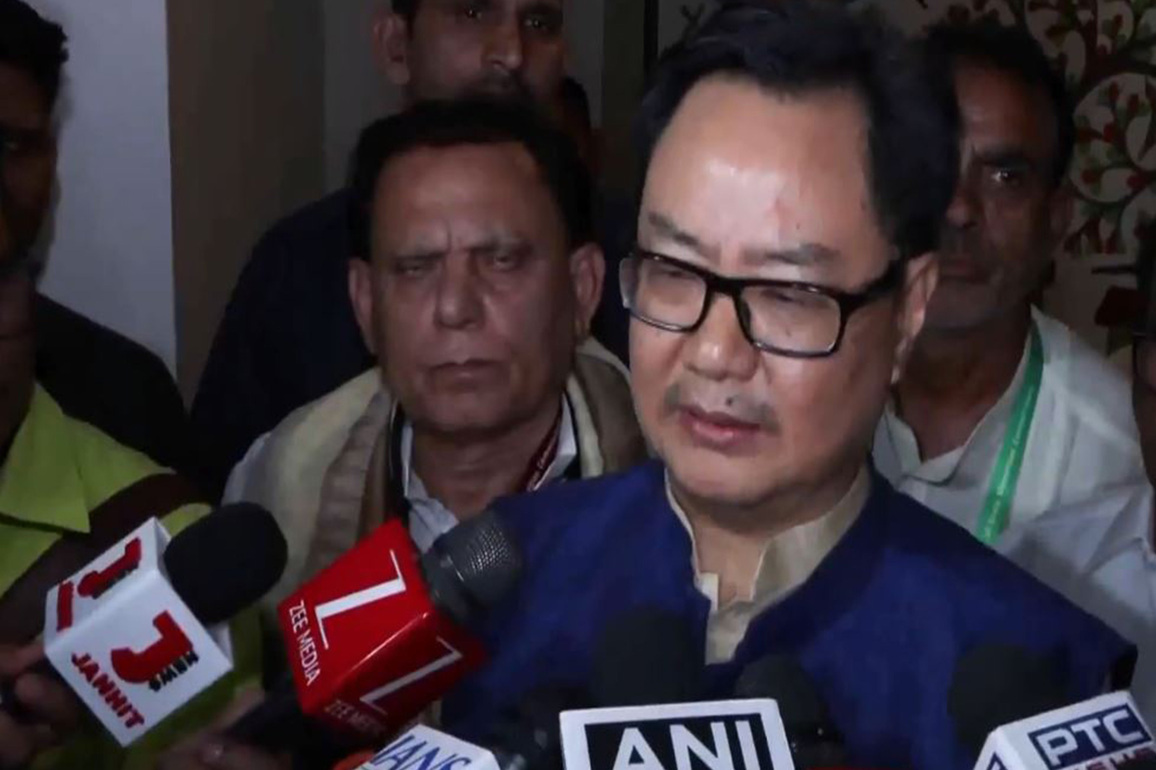 "Every single Indian must refrain from creating tensions": Kiren Rijiju after UP CM Yogi Adityanath's statement