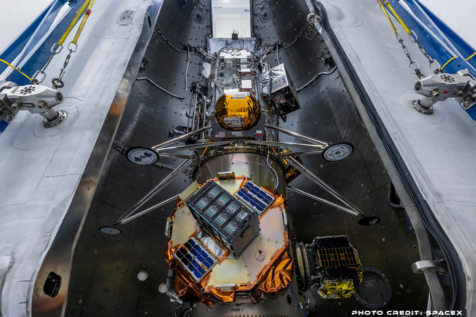 Odin aboard the SpaceX Falcon9.