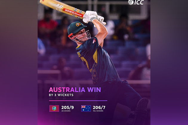 Maxwell, Inglis fireworks, Green's consistent run helps Australia beat WI by three wickets
