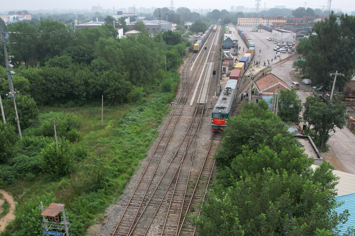CHINA-BEIJING-AZERBAIJAN-NEW FREIGHT TRAIN ROUTE-LAUNCH (CN)