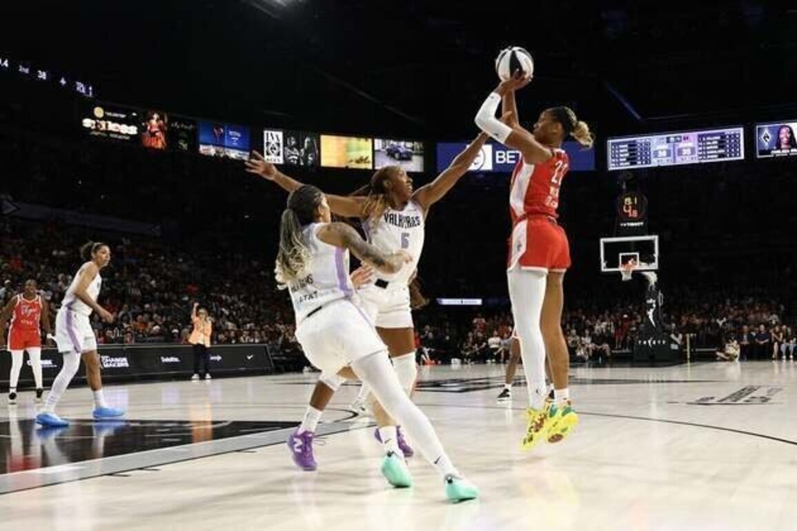 Aces hold off Valkyries behind A'ja Wilson, Jackie Young