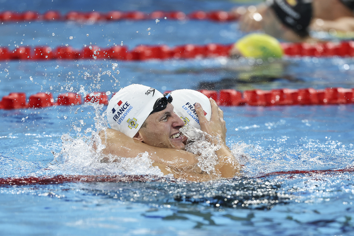 (SP)CHINA-CHENGDU-THE WORLD GAMES 2025-LIFE SAVING-MEN'S 4X50M MEDLEY RELAY (CN)
