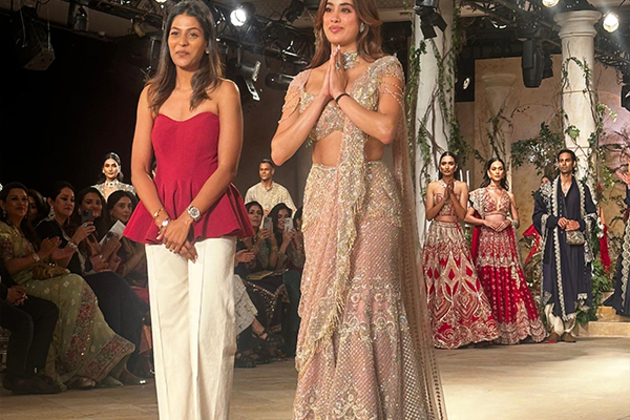 ICW: Janhvi's showstopper look perfectly reimagines Indian ethnic fashion, actress dons a stunning lehenga by Jayanti Reddy