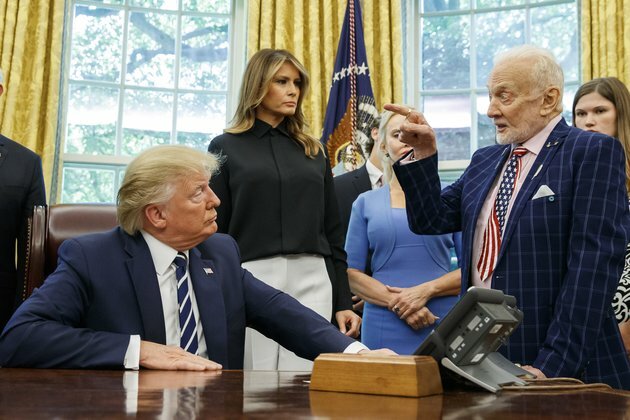 Trump Marks Apollo 11 Anniversary by Meeting Its Astronauts