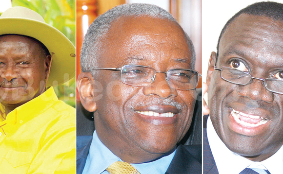 Pulezidenti Museveni, Mbabazi ne Besigye bonna leero bali mu Kampala Pulezidenti Museveni, Mbabazi ne Besigye bonna leero bali mu Kampala