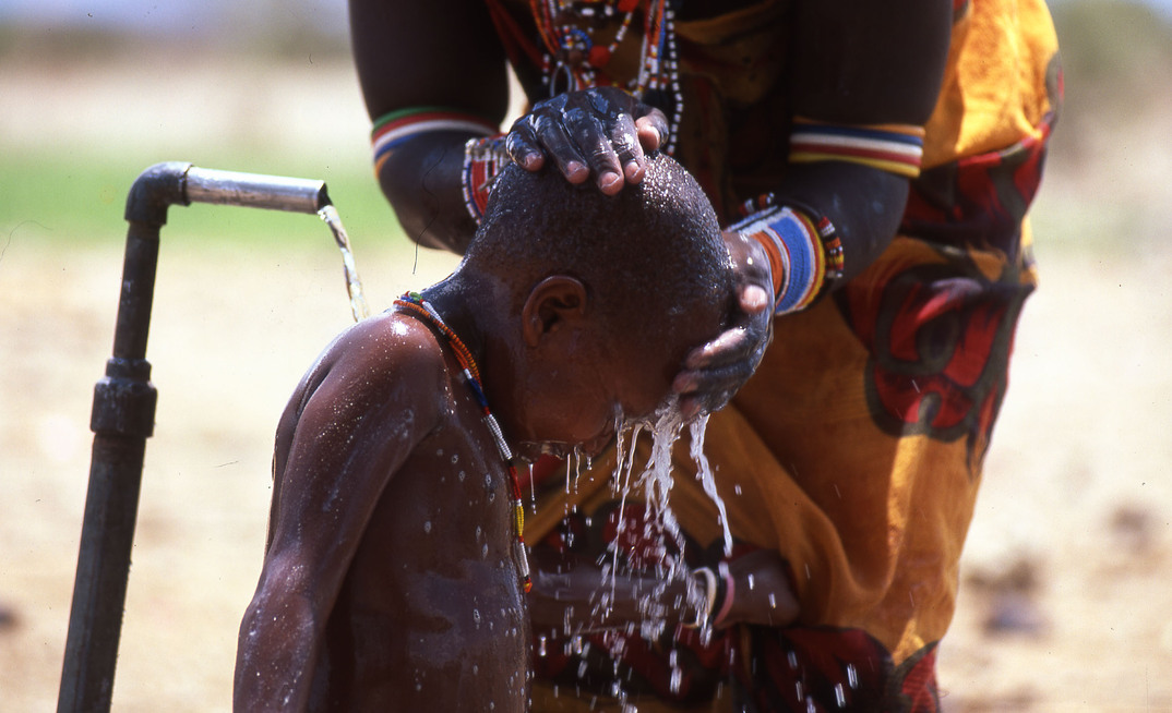 Water for All, Epiroc’s community engagement initiative, is celebrating 40 years of providing people in need with clean water and sanitation. Credit: Epiroc