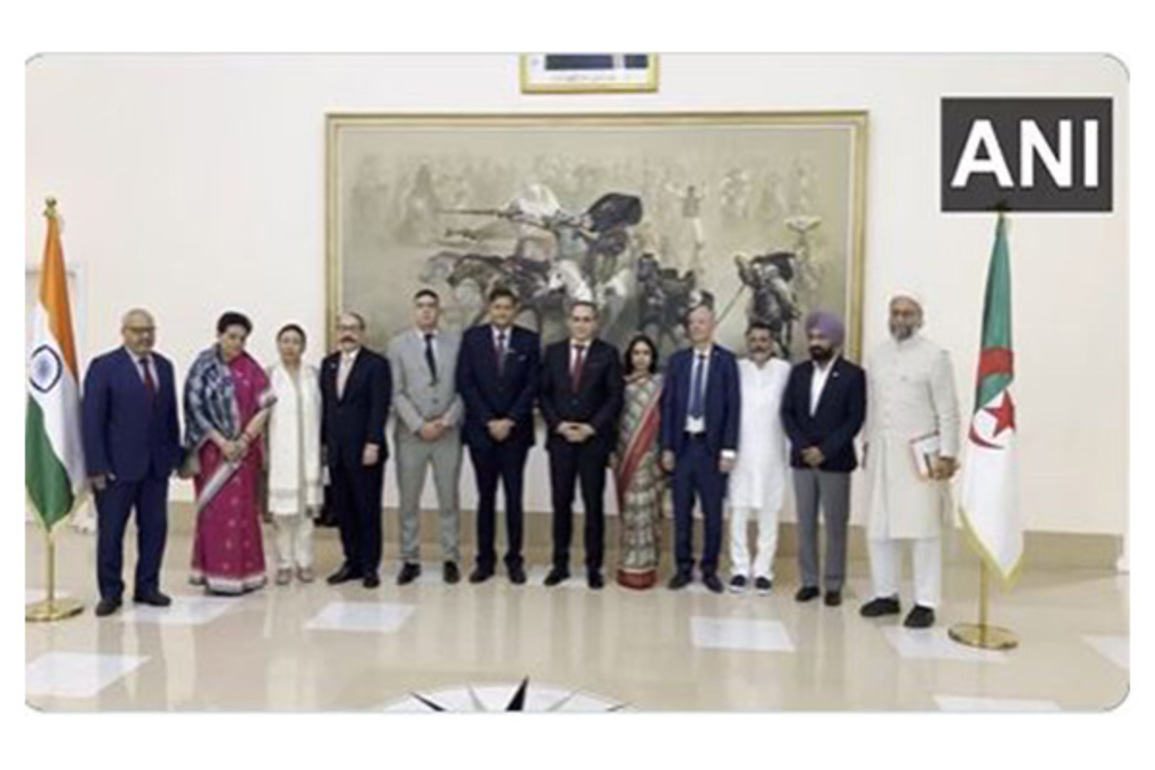 All-party delegation led by BJP MP Baijayant Panda meets Algerian Parliamentary Foreign Affairs chairman