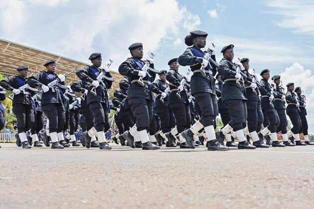 UGANDA-INT'L WOMEN'S DAY-WOMEN MILITARY PARADE