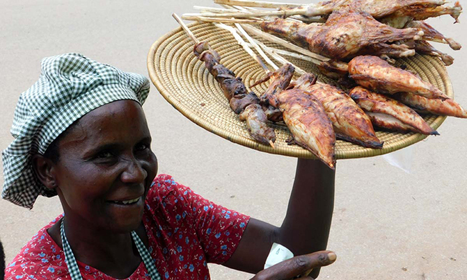 Taking a healthy break while traveling through Mityana Taking a healthy break while traveling through Mityana