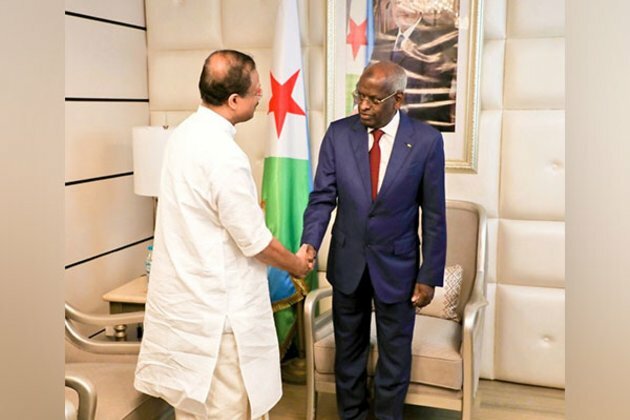 MoS Muraleedharan discusses bilateral ties with Djibouti Prime Minister