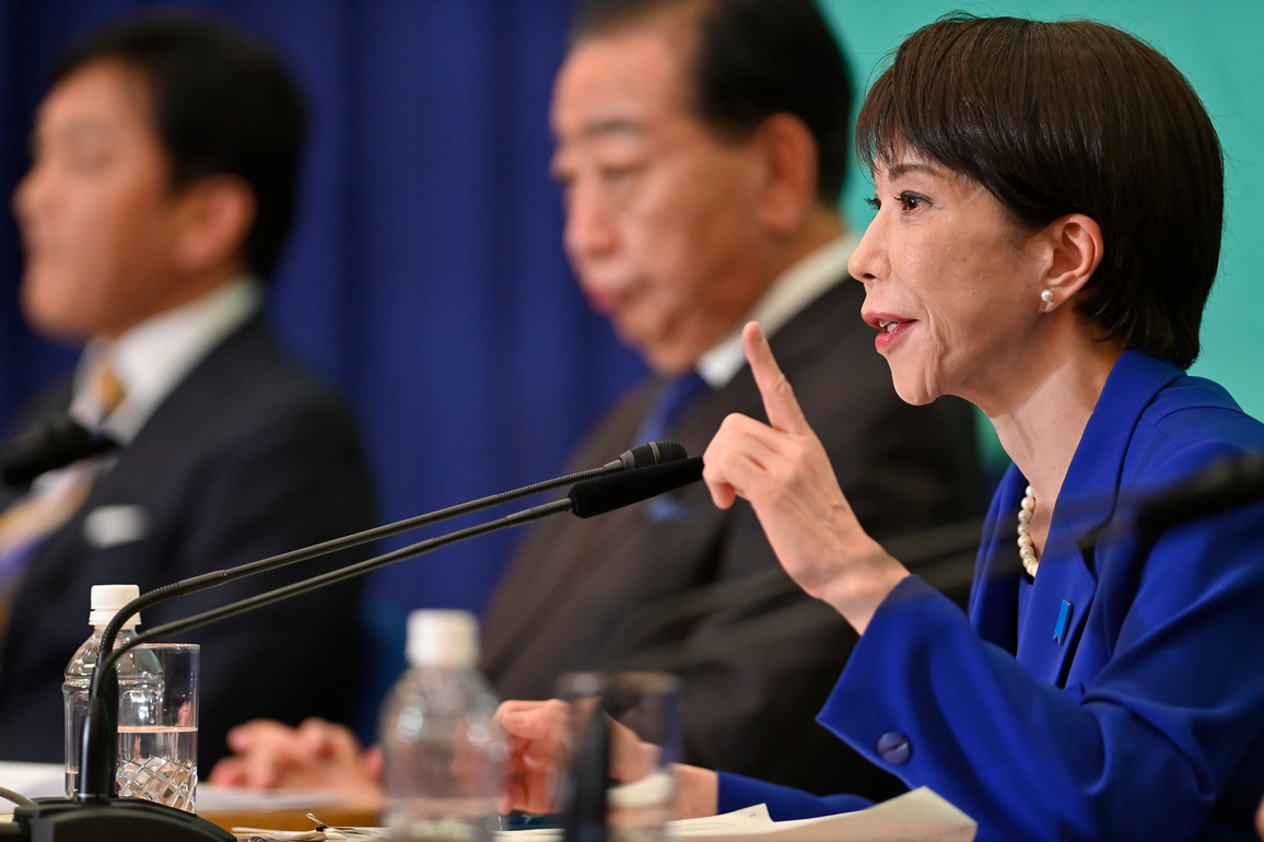 JAPAN-TOKYO-PM-PARTY LEADERS-DEBATE