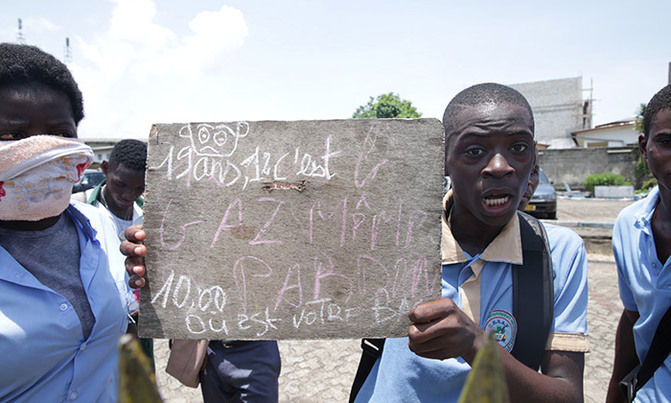 Gabon government shutters schools after grant protests Gabon government shutters schools after grant protests