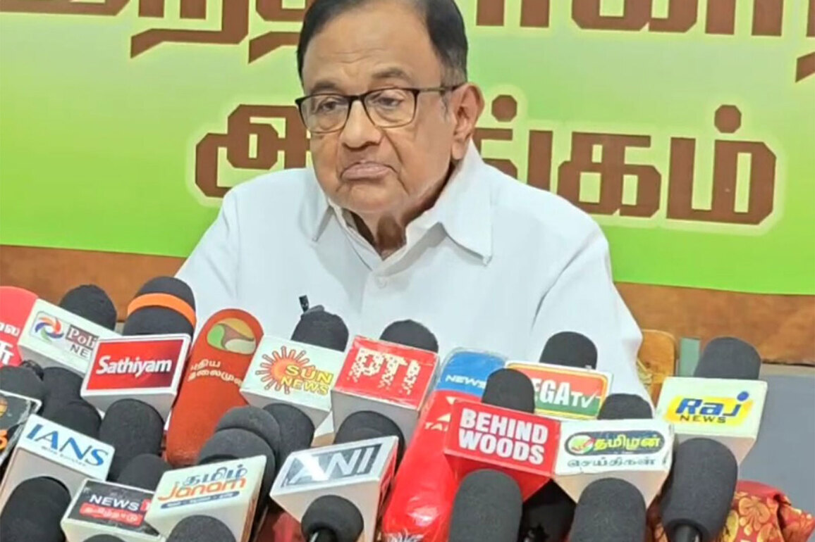 P Chidambaram questions timing of special Parliament Session amid Assembly polls