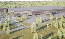 An illustration of the new distribution facility, in the Pilängen area of Örebro, Sweden