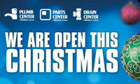 Plumb, Parts and Drain Center extends Christmas opening hours