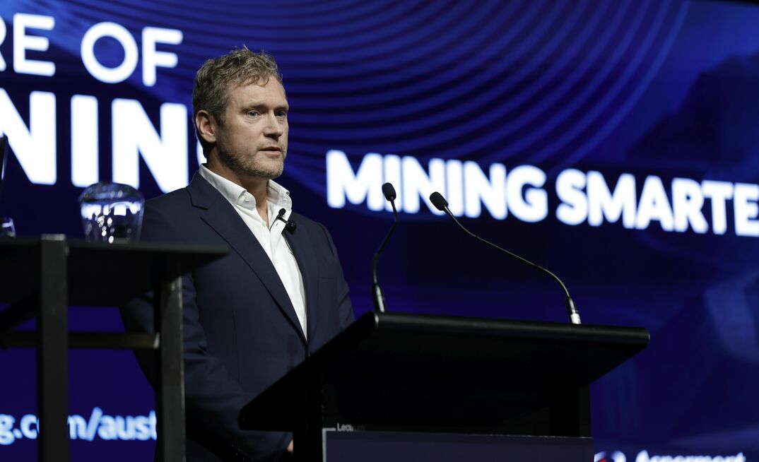 Tully Young speaking at Future of Mining Australia 2025.