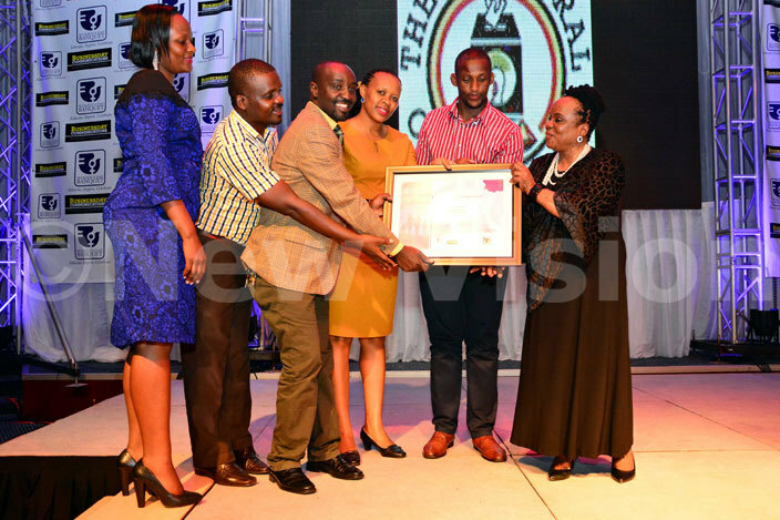 he eam from electoral commission receives an award at the omens day banquet at serena kampala hotel on arch 02 2016 hoto by iriam amutebi