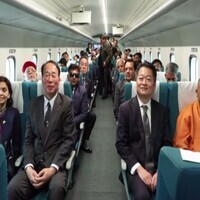 UP CM Yogi Adityanath takes a test ride on Japan's SC Maglev Train