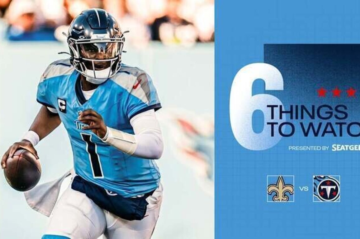 Six Things to Watch for the Titans in Sunday's Game vs the Saints