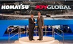 Tetsuji (Ted) Ohashi, president and CEO of Komatsu, and Ted Doheny, president and CEO of Joy Global, shake hands