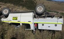 The light vehicle that rolled on a mine rehabilitation site.