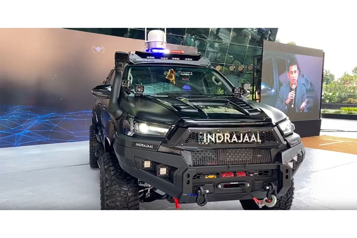 Indrajaal Defence unveils anti-drone patrol vehicle to fortify borders