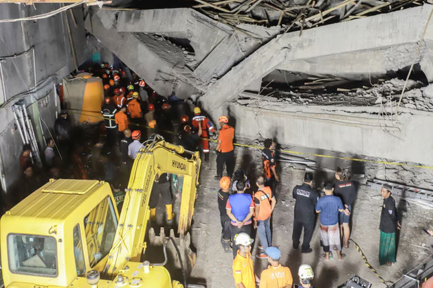 Several feared trapped in Indonesia school building collapse