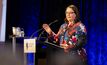 Madeleine King speaking at a recent CCIWA breakfast. Photo: PS Smile Productions