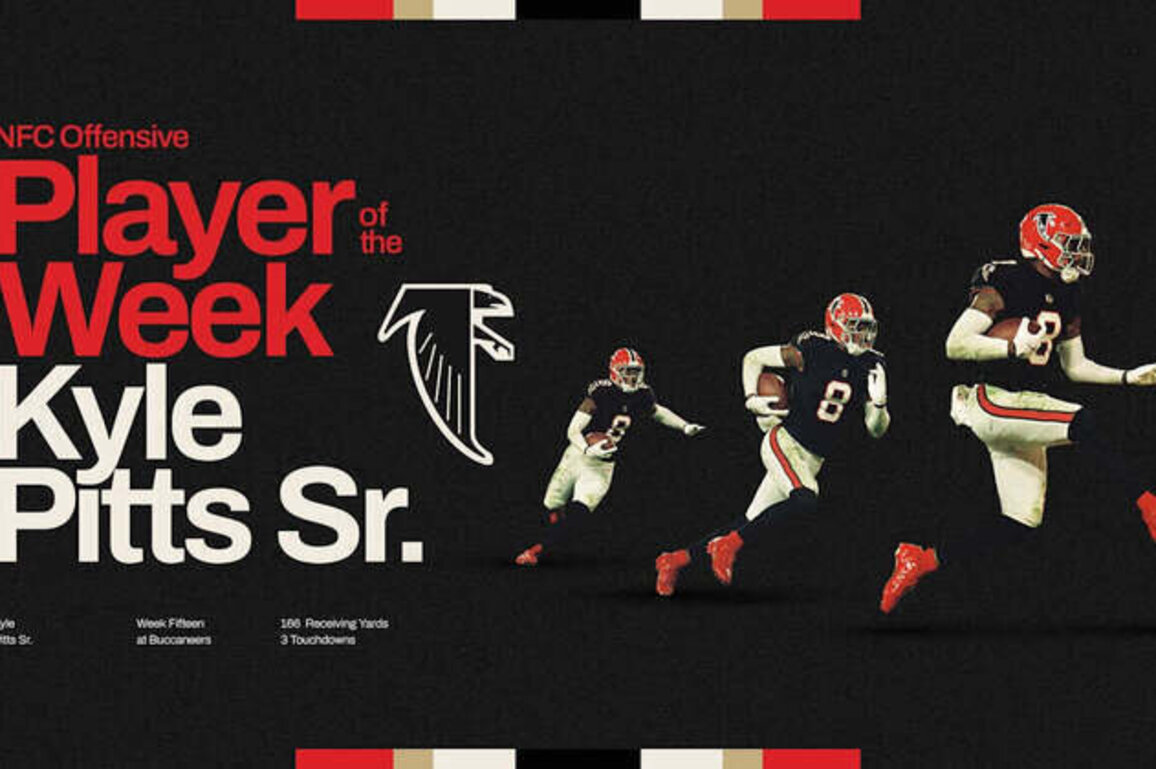 Kyle Pitts Sr. named NFC Offensive Player of the Week
