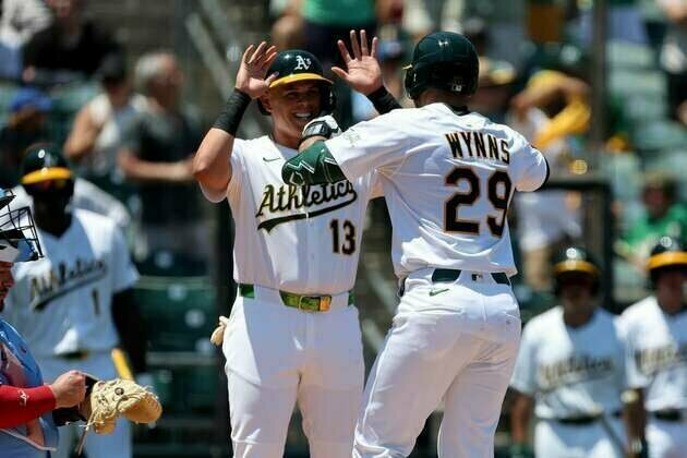 Athletics smack three HRs to take down Blue Jays