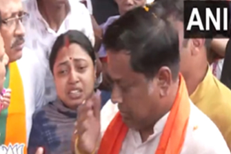 Union Minister Sukanta Majumdar meets victims of Murshidabad protests