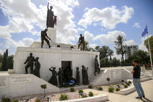 CYPRUS-NICOSIA-LIBERTY MONUMENT-ANNIVERSARY