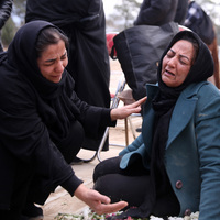 IRAN-TEHRAN-FUNERAL-MOURNING