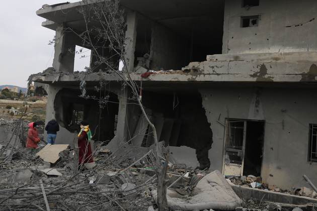 LEBANON-KFOUR-ISRAELI AIRSTRIKES