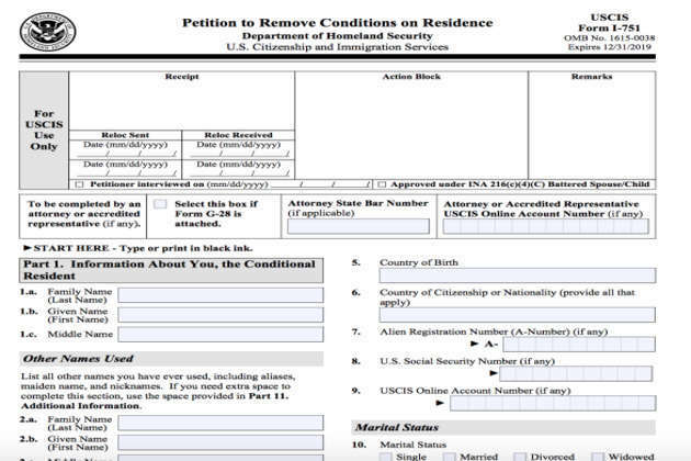 FAQ Form I-751